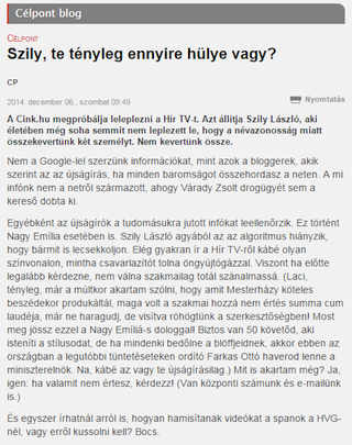 Illustration for article titled Nem is vártam ilyen beismerĂ©st a HĂr Tv-tĹ‘l